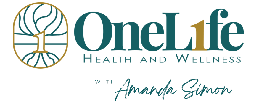 Logo for OneL1fe Health and Wellness with Amanda Simon