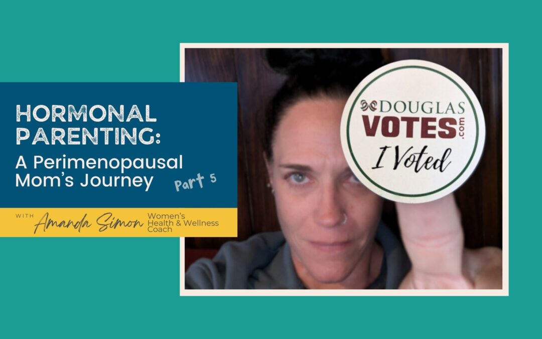 Blog Photo with I Voted sticker